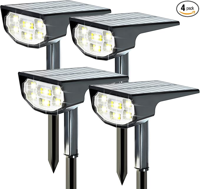 Solar Spot Lights Outdoor IP68 Waterproof, Ultra-Bright Performance，Simple Modes for Easier Operation, Auto | Lumora