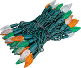 ‎‎‎Novelty Lights 24FT 70 LED C6 LED St. Patrick's Day String Lights, Outdoor Christmas Tree Commercial Grade LED | Lumora