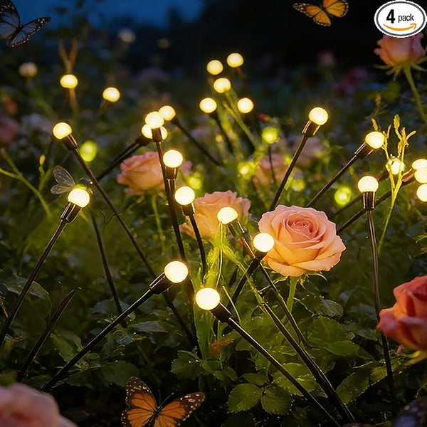 Solar Lights Outdoor Waterproof,Garden Patio Decorative Lights,Firefly Lights for Patio Lawn,Landscape Lighting | Lumora