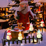 Solar Christmas Pathway Light，Set of 4 Solar Snowman Lights Waterproof Outdoor Christmas Decorations for Xmas | Lumora