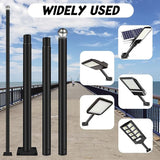 10FT Outdoor Solar Street Light Pole, Heavy Duty Galvanized Steel Lamp Post with Rebar Base, Waterproof for | Lumora