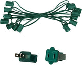 C9/E17 Light Stringer, E17 Sockets, 12” Socket Spacing, Outdoor String Light Patio Stringer, Fits C9/E17 Size | Lumora