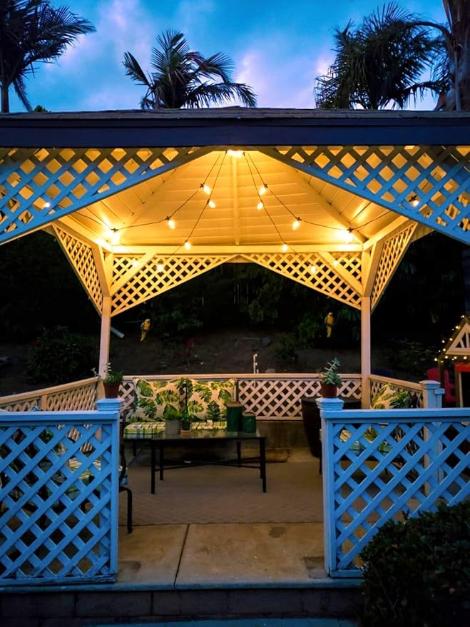 Brightech Bundle Deal: 75Ft, 25 Bulbs Ambience Pro Solar Powered Outdoor String Lights, Commercial Grade Waterproof | Lumora