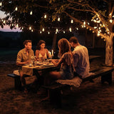 FOOMAN LED Outdoor String Lights, 500FT Outside Waterproof Hanging Patio Lights with 250+10 Shatterproof ST38 | Lumora