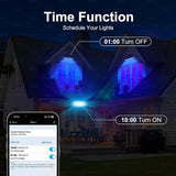 Party Lights Outdoor Smart Flood Light, 180W RGBCW Color Changing LED, 2700–6500K Tunable White, WiFi App & Voice | Lumora