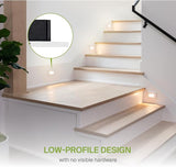 ASD LED Recessed Step Light Fixture, Outdoor & Indoor Stair Tread Lighting | 3CCT, Dimmable, Waterproof, ETL Listed | Lumora