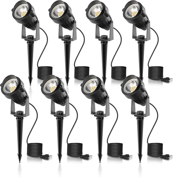 L LOHAS LED Outdoor Landscape Lighting, Auto On/Off 3000K Low Voltage Landscape Lighting, IP66 Waterproof Spot | Lumora