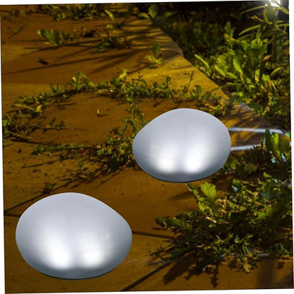 POPETPOP Pebble Shape Solar Light Outdoor Garden Decorative Lamp Led Solar Pathway Lights for Landscape Lighting