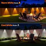 NIORSUN Solar Fence Lights,12 Pack Deck Light,Led Outdoor Lamp 3000K/6000K + RGB Wall Lights,IP45 Waterproof Solar | Lumora