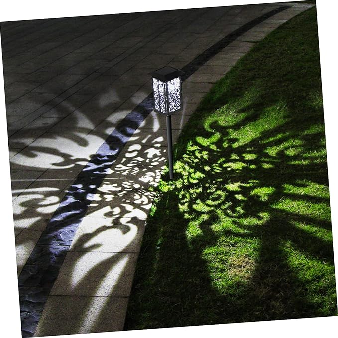 Wakauto Solar Garden Light Outdoor LED Solar Pathway Lamp with Ground Plug Lawn Light for Patio Decor Weatherproof
