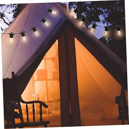 NOLITOY 15m Outdoor Led String Lights Decorative Lamp for Parties Camping and Garden Warm Bulbs Us for Festive Occasions
