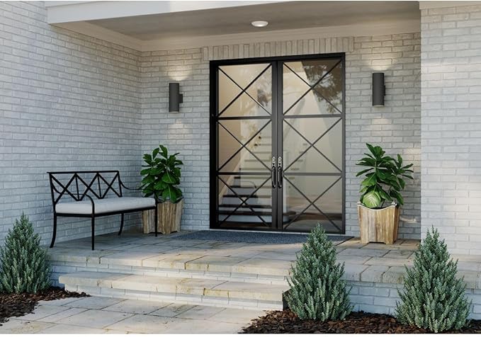 Cylinder Collection 5" Modern Outdoor Up/Down Wall Lantern Light Black