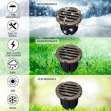 LED Low Voltage Landscape Lighting Well Lights 112 - Solid Brass In Ground Lights - Outdoor Security Flood Light | Lumora