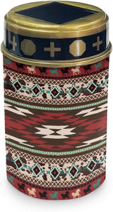 Red Western Aztec Solar Lights for Outdoor,Waterproof Solar Lantern for Outside,Flameless Solar Garden Stake Lights | Lumora