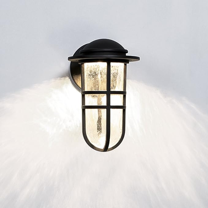 WAC Lighting dweLED, Steampunk 13in LED Indoor and Outdoor Wall Light 3000K in Bronze