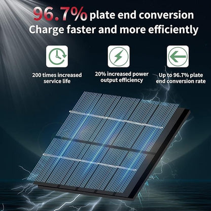 LANFU Solar Powered Motion Sensor Square Outdoor Wall Lights, Black Modern Up and Down Wall Lamps, IP65 Waterproof Warm White 3000K Wall Sconce Light Exterior for Fence Garden Outside