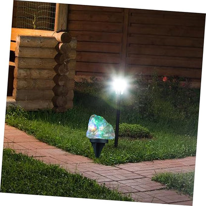 Yardwe LED Solar Garden Lights Decorative Pebble Shape Pathway Lights for Outdoor Walkways Automatic Sensor for Energy Saving for Lawn and Landscape Decor