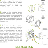 ASD 2 Light Dusk to Dawn Outdoor Wall Light Fixture | 120W E26 Bulb Socket 120V ETL Cylinder Up Down Lights | | Lumora