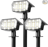 Solar Lights Outdoor Waterproof IP65, 63 LED 3 Lighting Modes Solar Powered Yard Garden Spot Lights for Outside | Lumora