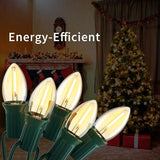10FT C7 Christmas Lights, Warm White LED Indoor Outdoor String Lights for Halloween, Xmas Tree, Window, Door, Party | Lumora