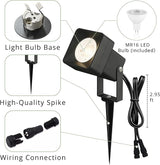 Low Voltage Landscape Lighting, 12V Aluminum Outdoor Landscape Lights with Connectors, 5W 3000K Warm White IP65 | Lumora