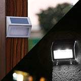 Solar Stair Lights, EpicGadget Waterproof Outdoor LED Step Lighting 3 LED Solar Powered Step Lights Stainless Steel | Lumora