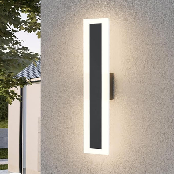 LamQee 15.8 Inch Long Outdoor Wall Lights Modern Exterior Lighting Fixtures for House, Waterproof 3000K 11W 550LM | Lumora