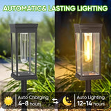 12 Pack Solar Pathway Lights Outdoor,IP65 Waterproof - Bright Solar Lights Outdoor,Auto On/Off Pathway Lights Solar | Lumora