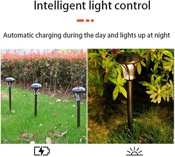 10 Pack Solar Pathway Lights Outdoor Waterproof Solar Lights Solar Yard Lights for Garden Patio Yard Landscape | Lumora