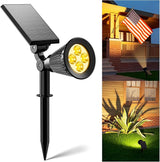 Solar Power Spot Lights Outdoor Waterproof for Christmas Decorations, Flag, Tree, Wreath, Santa Claus, Snowman | Lumora