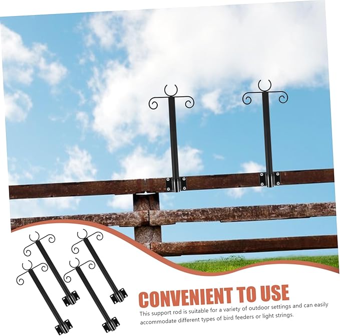 1Set Outdoor Hanging Light Pole String Light Support Rods for Easy Installation of Patio Garden Bird Feeders | Lumora