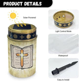 Bible Solar Light Outdoor Waterproof Lantern Walkway Solar Powered Cross Flameless Candle Led Light Solar Lights | Lumora