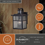 VAXCEL Mission Bronze Motion Sensor Dusk to Dawn Outdoor Mission Wall Light | Lumora