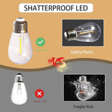 27FT Solar String Lights Outdoor with Remote, Dimmable Waterproof Solar Powered Patio Lights for Garden, Backyard | Lumora