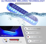 YiLaie Blue Solar Dock Deck Lights Solar Powered Outdoor Waterproof, Stick on Lights for Step Stairs Driveway (4 | Lumora