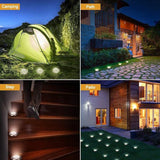 Aogist Solar Ground Lights, LED Garden Disk Lights In-Ground Outdoor Landscape Lighting for Lawn Patio Pathway Yard | Lumora
