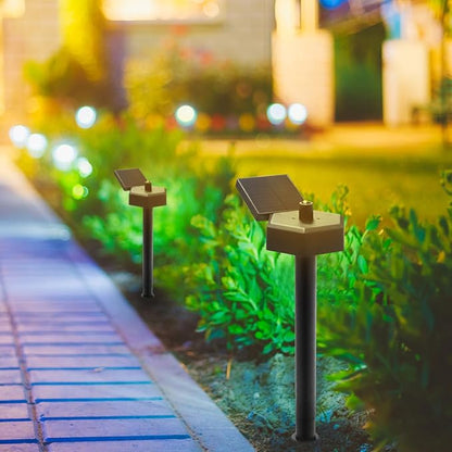 Solar Garden Path Lights Waterproof LED Yard Landscape Lighting with Solar Panel for Outdoor Patio Lawn Decoration