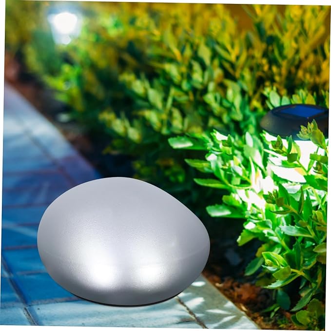 Uonlytech Solar Decorative Lamp Pebble Shape Outdoor Light for Patio Yard Landscape | Lumora