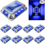 Solar Deck Lights Driveway Dock Lights- 8 Packs Waterproof 1200mAh Solar Powered Outdoor LED Aluminum Dock Lighting | Lumora