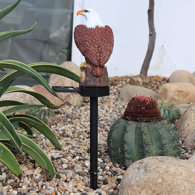 Solar Lawn Lamp Shaped for Light Waterproof Decorative LED Lights Figurine with Stake Garden Terrace Courtyar