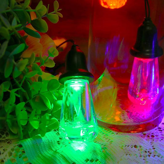 AWQ 60 FT Outdoor String Lights Commercial Grade Vintage Shatterproof Bulbs Weatherproof Patio String Lights for Wedding, Party, Holiday, Christmas, Birthday, Gathering Decoration (Multicolour)