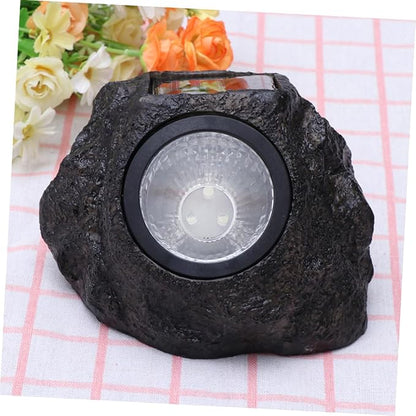 ARTIBETTER 2pcs Simulation Stone Solar Lamp Outdoor Garden Lights Solar Pathway Lamp Landscape Light for Patio Driveway
