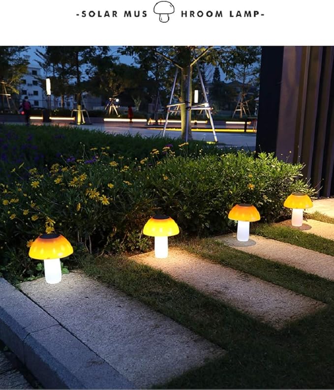 Solar Mushroom Lights Outdoor Ground LED Landscape Lights Light Sensor Light, Waterproof Solar Lights for | Lumora
