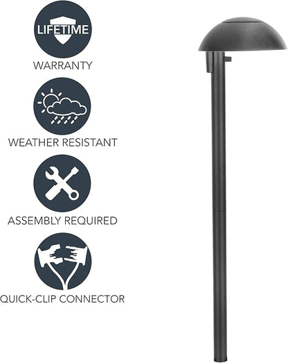 Sterno Home, Black Paradise GL22811BK Low Voltage Cast Aluminum 11-Watt Bala, Outdoor Garden Lighting