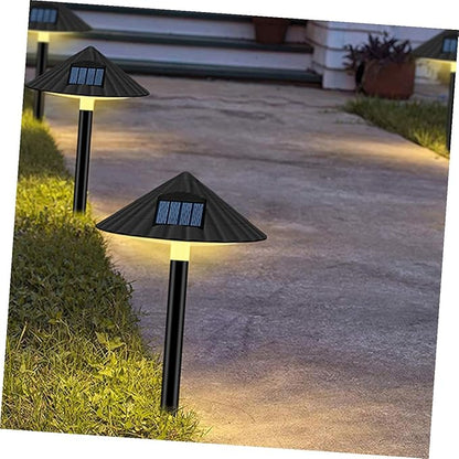 Solar Energy Mushroom LED Lawn Light, Waterproof Outdoor Garden Path Lamp Warm Light, Solar Powered Landscape Lighting for Yard and Patio