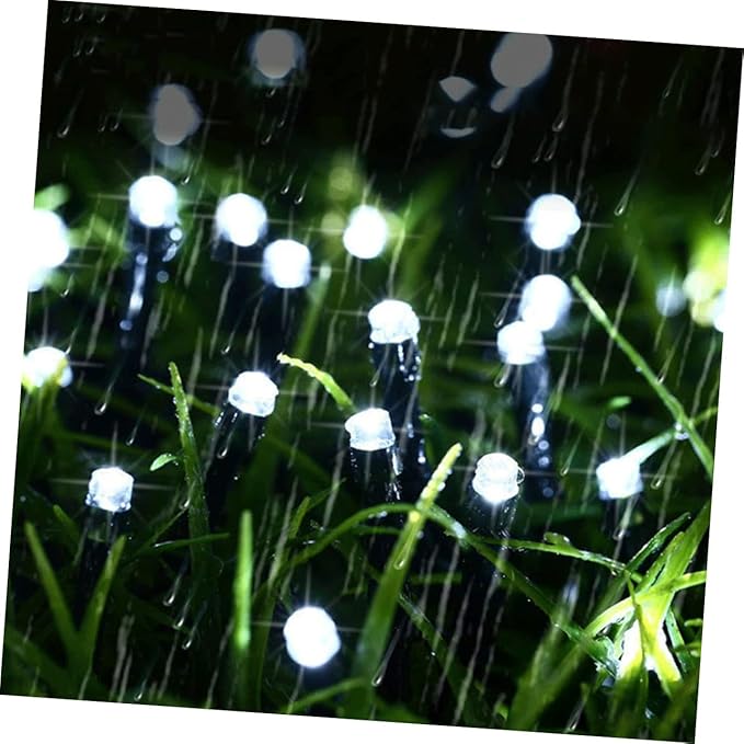 Solar LED String Lights Beads Colors Decorative Outdoor Lamps for Garden Patio Lawn Festive Ambiance Energy Saving
