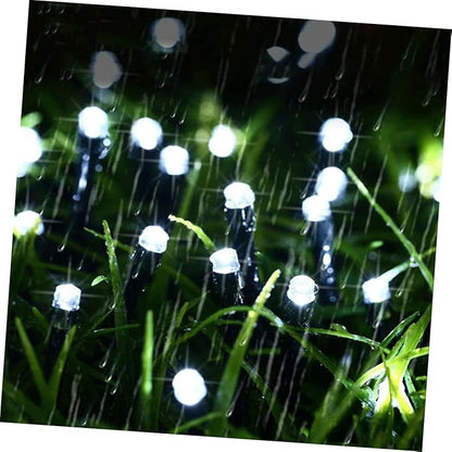 Solar LED String Lights Beads Colors Decorative Outdoor Lamps for Garden Patio Lawn Festive Ambiance Energy Saving