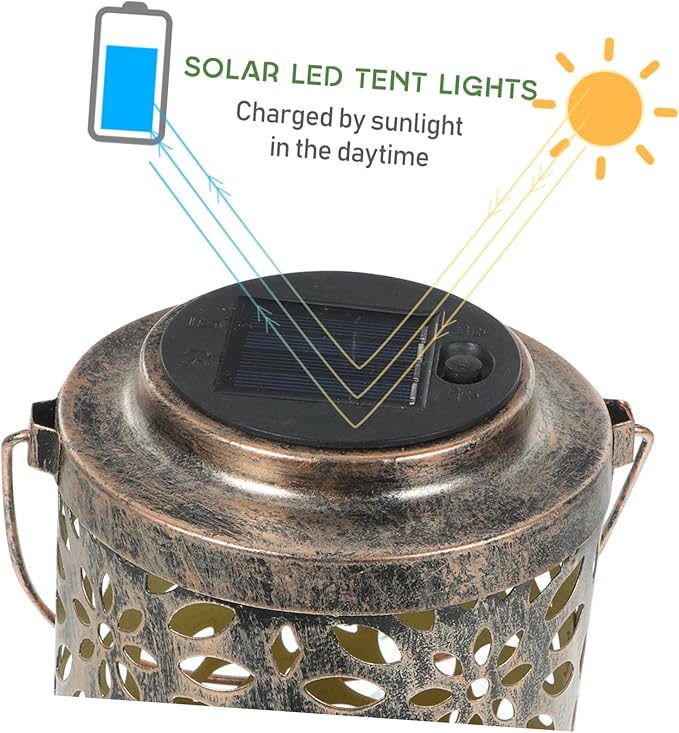LIFKOME Solar Hollowed Pendant Light Solar Energy Lamp for Outdoor Decor Delicate - Garden Figurine Light | Lumora