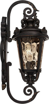 John Timberland Casa Marseille European Vintage Outdoor Wall Light Bronze French Vintage Sconce Fixture Decor for | Lumora