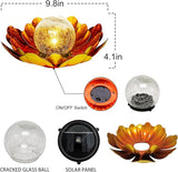 WNP Solar Flower Light Outdoor Christmas Decorative,Garden Solar Powered Lights,Yard Solar Glass Ball Light with | Lumora